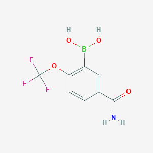 5-Carbamoyl-2-(trifluoromethoxy)phenylboronic acid;  98%