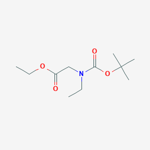 molecular formula C11H21NO4 B6330828 Ethyl 2-((tert-butoxycarbonyl)(ethyl)amino)acetate CAS No. 222641-11-4