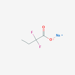 molecular formula C4H5F2NaO2 B6330858 Sodium 2,2-difluorobutyrate CAS No. 1346521-51-4