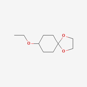 molecular formula C10H18O3 B6330873 8-Ethoxy-1,4-dioxaspiro[4.5]decane CAS No. 55103-52-1