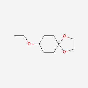 molecular formula C10H18O3 B6330873 4-Ethoxycyclohexanone ethylene ketal CAS No. 55103-52-1