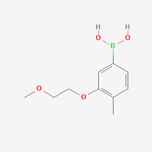 molecular formula C10H15BO4 B6330880 3-(2-Methoxyethoxy)-4-methylphenylboronic acid;  98% CAS No. 2096341-55-6