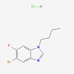 5-Bromo-1-butyl-6-fluorobenzoimidazole hydrochloride;  96%