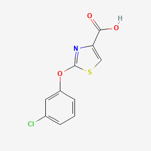 2-(3-Chloro-phenoxy)-thiazole-4-carboxylic acid;  95%