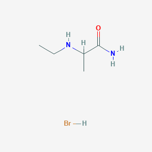 molecular formula C5H13BrN2O B6331084 N~2~-ethylalaninamide hydrobromide CAS No. 1956306-36-7