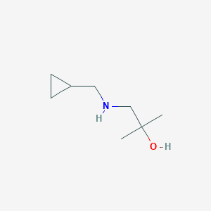 molecular formula C8H17NO B6331137 1-[(Cyclopropylmethyl)amino]-2-methylpropan-2-ol CAS No. 1178438-03-3