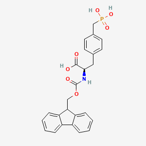 molecular formula C25H24NO7P B6331175 Fmoc-4-(phosphonomethyl)-phenylalanine CAS No. 229180-65-8