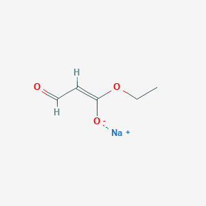 molecular formula C5H7NaO3 B6331196 sodium;(E)-1-ethoxy-3-oxoprop-1-en-1-olate CAS No. 2135339-48-7