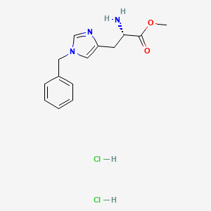 molecular formula C14H18ClN3O2 B6331207 methyl (2S)-2-amino-3-(1-benzylimidazol-4-yl)propanoate;dihydrochloride CAS No. 93983-56-3