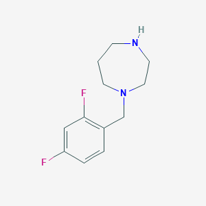 molecular formula C12H16F2N2 B6331237 1-[(2,4-Difluorophenyl)methyl]-1,4-diazepane CAS No. 1183888-56-3