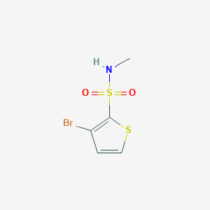 molecular formula C5H6BrNO2S2 B6331245 3-bromo-N-methylthiophene-2-sulfonamide CAS No. 67060-80-4