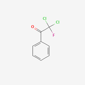 molecular formula C8H5Cl2FO B6331270 2,2-Dichloro-2-fluoro-1-phenylethanone CAS No. 384-66-7