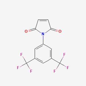 molecular formula C12H5F6NO2 B6331325 N-[3,5-Bis(trifluoromethyl)phenyl]maleimide CAS No. 71173-28-9