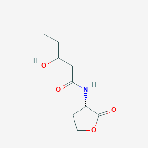 molecular formula C10H17NO4 B6331335 Hexanamide, 3-hydroxy-N-[(3S)-tetrahydro-2-oxo-3-furanyl]- CAS No. 192883-16-2