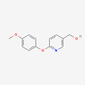 molecular formula C13H13NO3 B6331361 6-(4-methoxyphenoxy)-3-Pyridinemethanol CAS No. 1160430-79-4