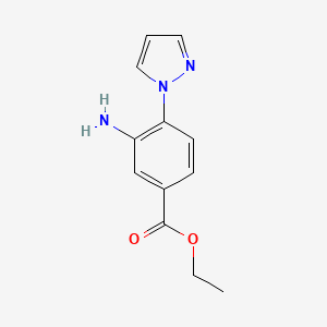 Ethyl 3-amino-4-(1H-pyrazol-1-yl)benzoate