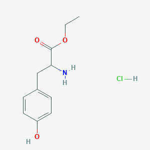 molecular formula C11H16ClNO3 B6331446 DL-Tyrosine ethyl ester hydrochloride CAS No. 5619-08-9