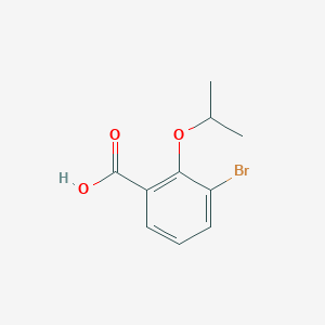 molecular formula C10H11BrO3 B6331481 3-Bromo-2-isopropoxybenzoic acid CAS No. 1247577-76-9