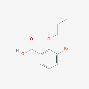 molecular formula C10H11BrO3 B6331493 3-Bromo-2-propoxybenzoic acid CAS No. 1250352-89-6