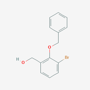 molecular formula C14H13BrO2 B6331517 [2-(Benzyloxy)-3-bromophenyl]methanol CAS No. 1275902-48-1