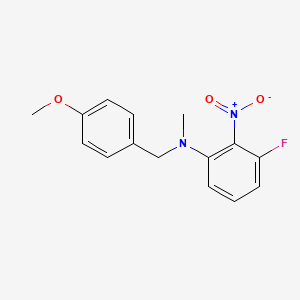 molecular formula C15H15FN2O3 B6331531 3-Fluoro-N-(4-methoxybenzyl)-N-methyl-2-nitroaniline CAS No. 1458569-16-8