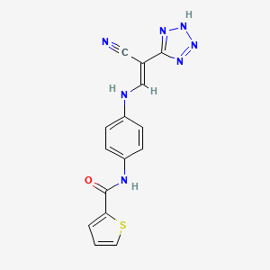 N-(4-((2-(2H-2,3,4,5-Tetraazolyl)-2-nitrilovinyl)amino)phenyl)-2-thienylformamide