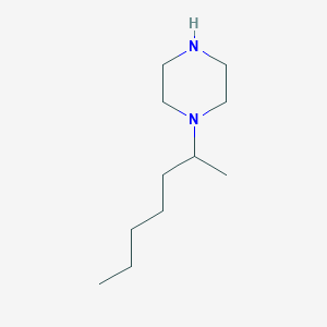 molecular formula C11H24N2 B6331552 1-(Heptan-2-yl)piperazine CAS No. 1240569-47-4