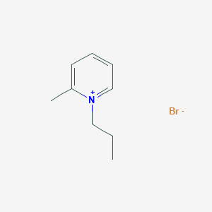 molecular formula C9H14BrN B6331560 1-Propyl-2-methylpyridinium bromide;  99% CAS No. 5411-09-6
