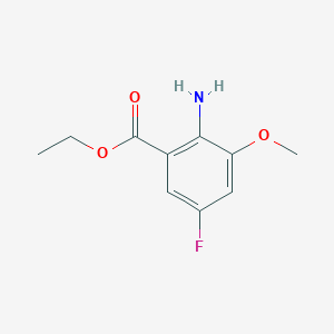 molecular formula C10H12FNO3 B6331572 Ethyl 2-amino-5-fluoro-3-methoxybenzoate CAS No. 1248661-13-3