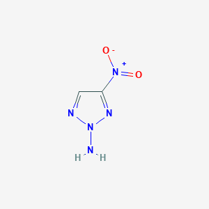 molecular formula C2H3N5O2 B063317 4-Nitrotriazol-2-amine CAS No. 175916-83-3