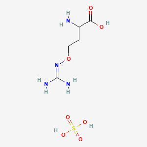 molecular formula C5H14N4O7S B6331736 Dl-canavanine sulfate CAS No. 1078611-11-6