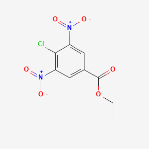 molecular formula C9H7ClN2O6 B6331815 Ethyl 4-chloro-3,5-dinitrobenzoate CAS No. 19649-81-1