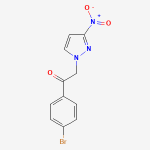 1-(4-Bromophenyl)-2-(3-nitro-1H-pyrazol-1-yl)ethan-1-one