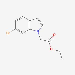 molecular formula C12H12BrNO2 B6331903 ethyl 2-(6-bromo-1H-indol-1-yl)acetate CAS No. 281204-54-4