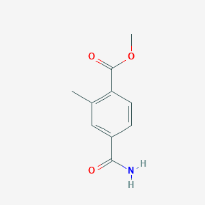 molecular formula C10H11NO3 B6332047 Methyl 4-carbamoyl-2-methylbenzoate CAS No. 2089651-31-8