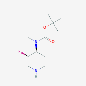 molecular formula C11H21FN2O2 B6332086 tert-Butyl N-[(3R,4S)-3-fluoropiperidin-4-yl]-N-methylcarbamate CAS No. 1932099-23-4