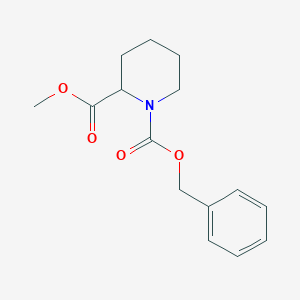molecular formula C15H19NO4 B063321 Methyl N-cbz-piperidine-2-carboxylate CAS No. 180609-56-7