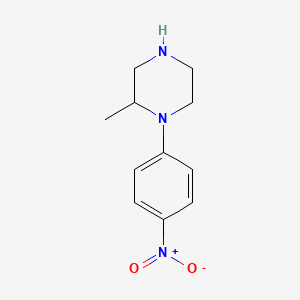 molecular formula C11H15N3O2 B6332235 2-Methyl-1-(4-nitrophenyl)piperazine CAS No. 1240580-66-8