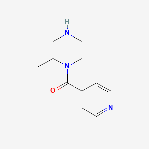 molecular formula C11H15N3O B6332337 2-Methyl-1-(pyridine-4-carbonyl)piperazine CAS No. 1240581-82-1