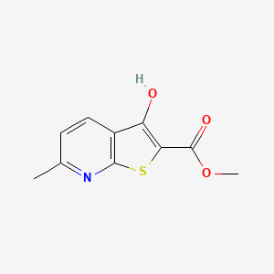 molecular formula C10H9NO3S B6332471 3-Hydroxy-6-methyl-thieno[2,3-b]pyridine-2-carboxylic acid methyl ester CAS No. 863902-67-4