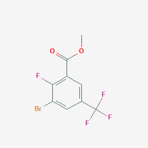 molecular formula C9H5BrF4O2 B6332668 Methyl 3-bromo-2-fluoro-5-(trifluoromethyl)benzoate CAS No. 537658-03-0