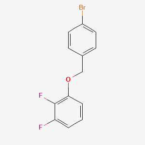 molecular formula C13H9BrF2O B6332688 1-((4-Bromobenzyl)oxy)-2,3-difluorobenzene CAS No. 1498171-05-3