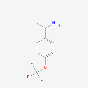 molecular formula C10H12F3NO B6332783 N-methyl-1-[4-(trifluoromethoxy)phenyl]ethanamine CAS No. 574731-10-5