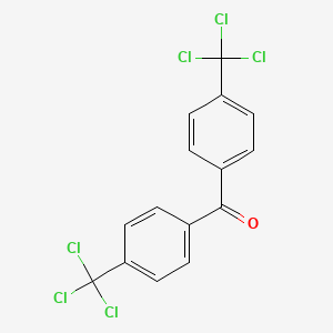 molecular formula C15H8Cl6O B6332824 Bis[4-(trichloromethyl)phenyl]methanone CAS No. 18381-48-1