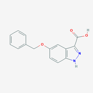 molecular formula C15H12N2O3 B063329 5-Benzyloxy-1H-indazole-3-carboxylic acid CAS No. 177941-16-1
