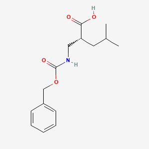 (R)-2-((((Benzyloxy)carbonyl)amino)methyl)-4-methylpentanoic acid