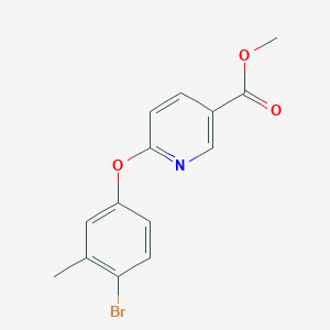 6-(4-Bromo-3-methyl-phenoxy)-nicotinic acid methyl ester, 95%