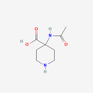 molecular formula C8H14N2O3 B6333005 4-Acetamidopiperidine-4-carboxylic acid CAS No. 1993288-46-2