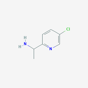 molecular formula C7H9ClN2 B6333008 1-(5-Chloropyridin-2-yl)ethanamine CAS No. 937399-51-4