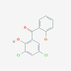molecular formula C13H7BrCl2O2 B6333106 2'-Bromo-3,5-dichloro-2-hydroxybenzophenone;  98% CAS No. 720676-75-5